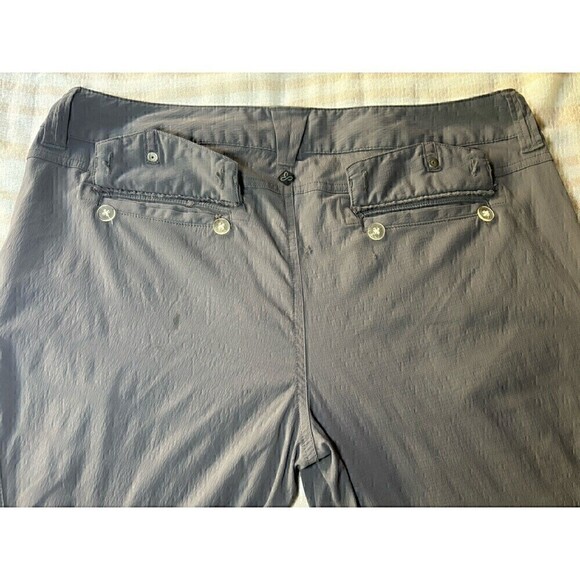 Prana Convertible Zip Off Outdoor Activewear Hiking Pants Womens 14 Gray shorts - Picture 4 of 10